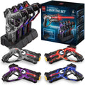 Set of 4 Rechargeable Laser Tag Blasters w/ Docking Station No Vests Needed